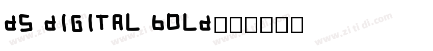 ds digital bold字体字体转换